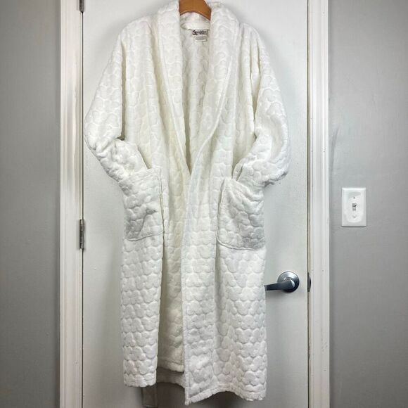 Vintage Walt Disney World Bathrobe One Size Heavy 100% Cotton Embossed Mickey - Picture 6 of 14